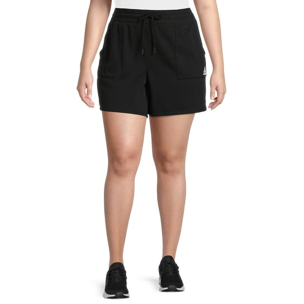 Reebok Women's Plus Size 4" Inseam Favorite Short with Side Pockets