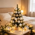 thumbnail image 4 of 49 Pcs Mini Christmas Ornaments for Mini Tree - 1.18" Shatterproof Small Hanging Balls Set for Xmas Holiday Table Wreath Decor (C), 4 of 8