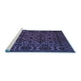 thumbnail image 2 of Ahgly Company Machine Washable Indoor Round Persian Blue Traditional Area Rugs, 8' Round, 2 of 4