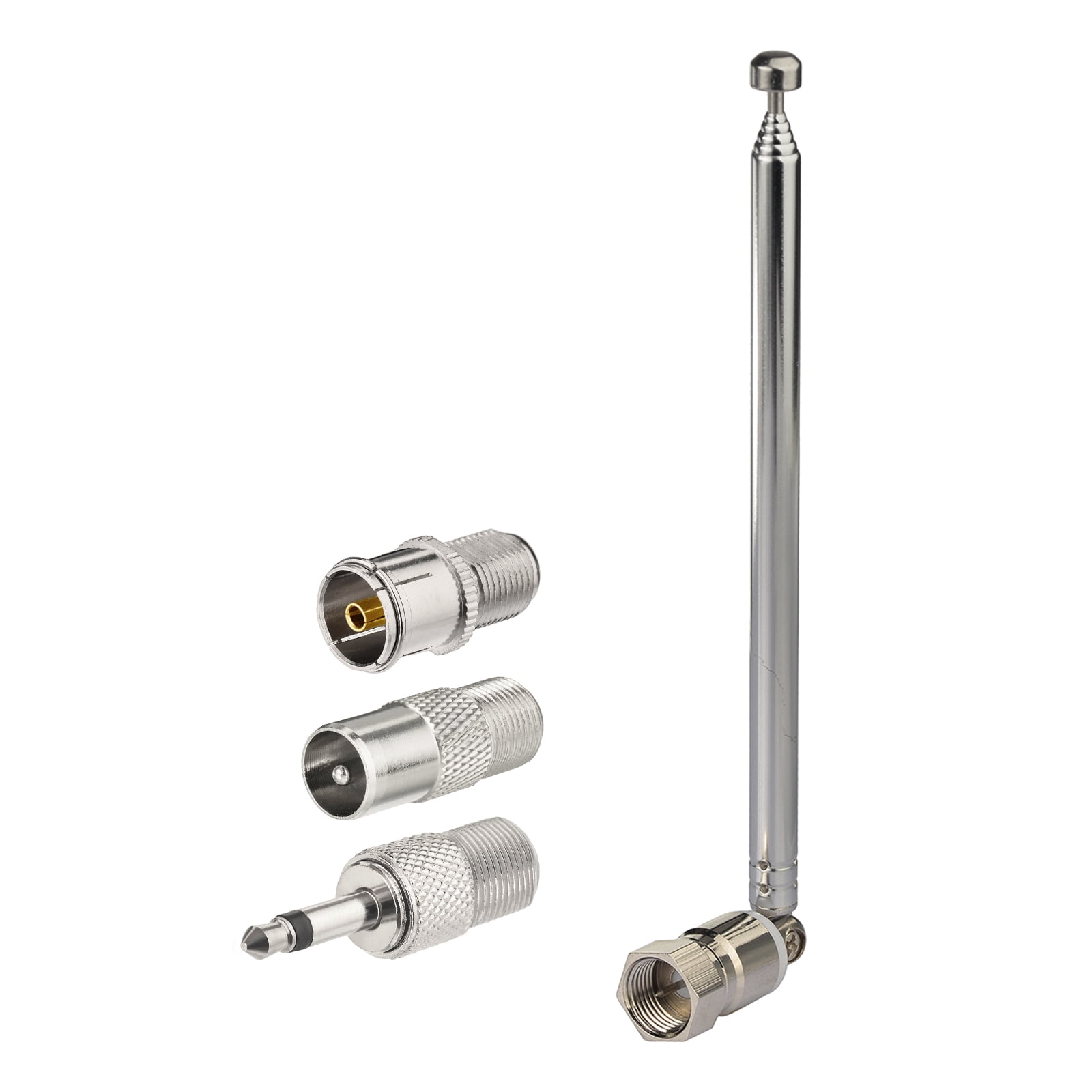 Eightwood FM Antenna FM Telescopic Antenna Kit 75 Unbal F Type Connector DAB Radio Replacement Antenna for TV Radio Stereo Receiver