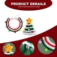 thumbnail image 3 of Conjunto de 2 baberos con correa y gorro de Papá Noel verde para perro, conjunto de disfraz navideño para mascota, conjunto de gorro de Papá Noel para mascota, babero, pajarita y medias., 3 of 6