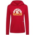 thumbnail image 2 of Women's Levelwear Red Calgary Flames Relay Banner Arch Pullover Hoodie, 2 of 3