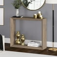 thumbnail image 3 of Evelyn&Zoe Modern Farmhouse 36" Wide Antiqued Gray Oak Console Table, 3 of 7