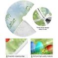 thumbnail image 2 of FMSHPON Easter Colorful Eggs Flowers Butterflies Xmas Christmas Tree Skirt Stand Mat for Holiday Party Decoration Indoor Outdoor 36 inches, 2 of 6
