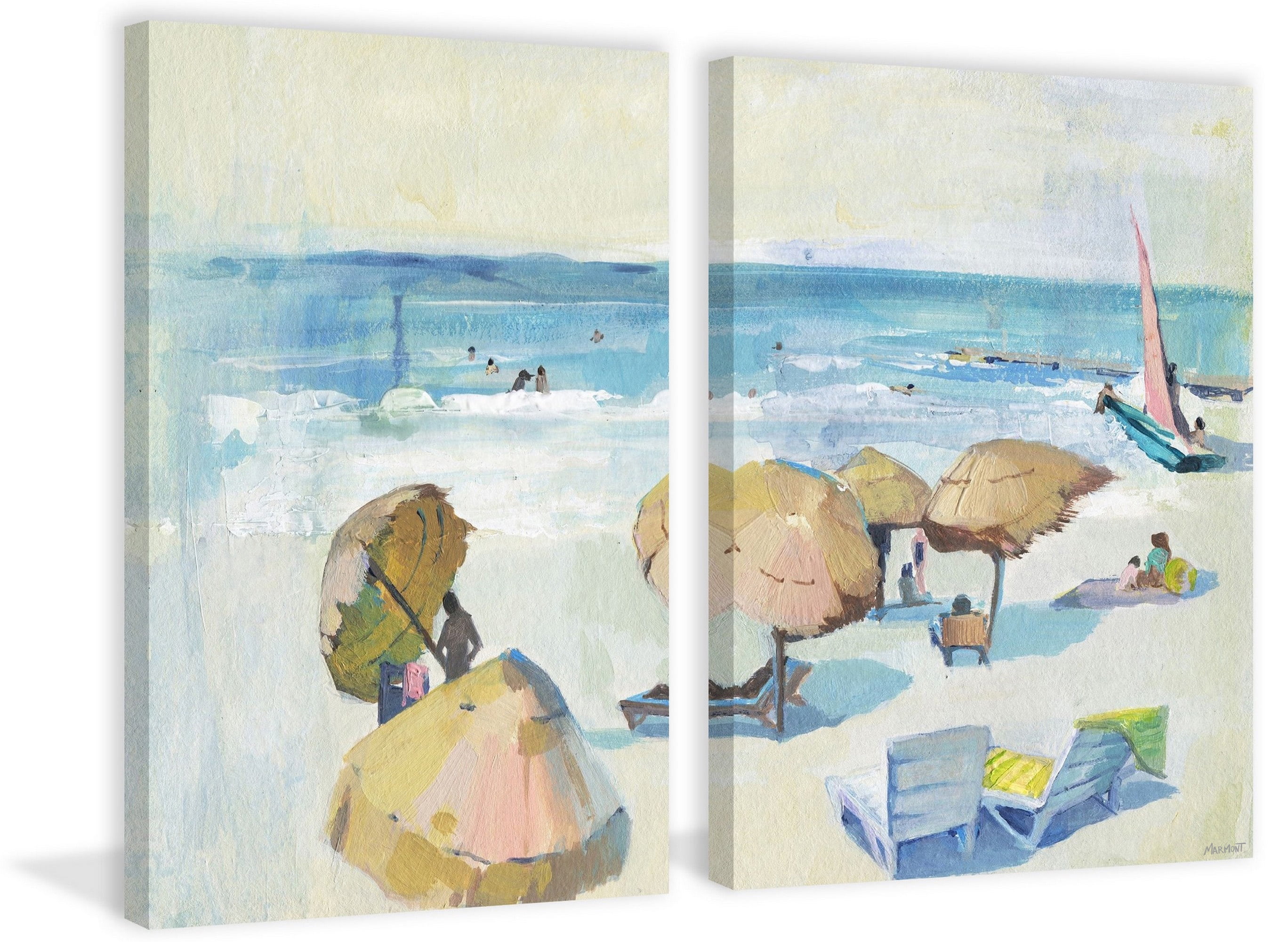 Marmont Hill Summer Sea Diptych