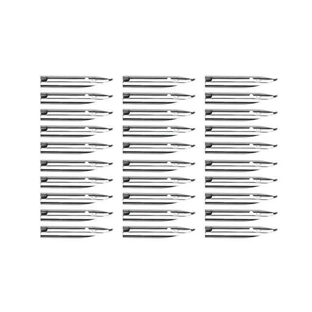 Puntas de pluma estilográfica para firma de tinta, suministros de papelería para escritura de artistas de Metal, puntas de repuesto ligeras, puntas de Estilo B