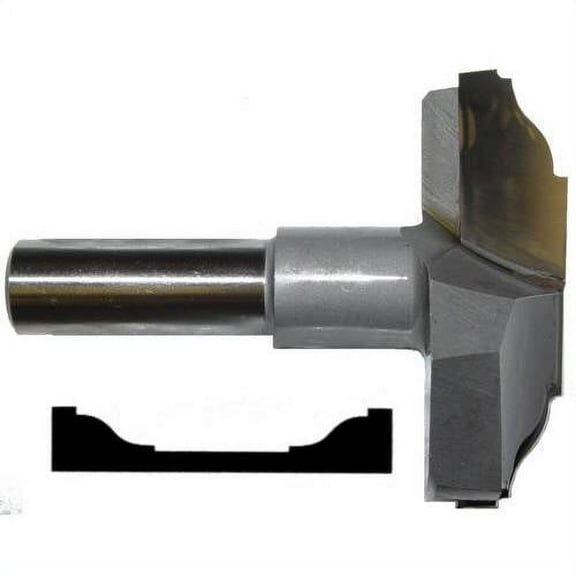 Magnate 8015 Rosette Carbide Tipped Cutter — 2-1/8" Cutting Diameter; 1/2" Shank Diameter; 3/4" Cutting Height; 1-1/2" Shank Length; 2 Flute