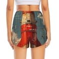 thumbnail image 2 of Lsque Rusty Rocket Launch Printed Women's Running Shorts with Liner Pockets,Elastic Quick Dry Workout Athletic Gym Yoga Shorts,Womens High Waist Shorts-Large, 2 of 9