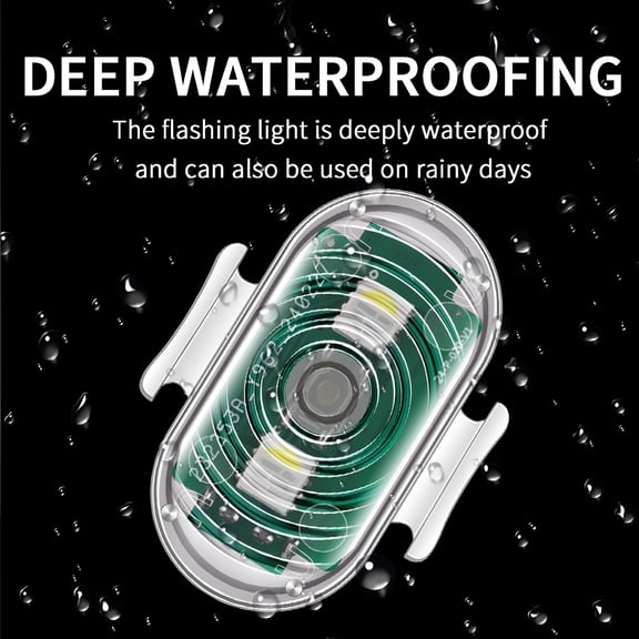 HIBIBUD Wireless LED Strobe Light with Remote Control Multiple Lighting Modes Waterproof Rechargeable Battery Powered Emergency Flashing Light