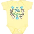 thumbnail image 3 of Inktastic My Yaya Loves Me with Hearts and Flowers Boys or Girls Baby Bodysuit, 3 of 5