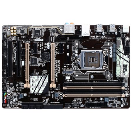 Ws Socket - Gigabyte Ultra Durable Ga-x150-plus Ws Desktop Motherboard - Intel C232 Chipset - Socket H4 Lga-1151 - Atx - 1 X Processor Support - 64 Gb Ddr4 Sdram Maximum Ram - 2.13 Ghz Memory Speed (178192)