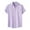 Purple, variant on lulshou 2025 Summer T Shirts for Man Saving Mens Short Sleeve Button Down Shirts Wrinkle Free Dress Shirts Casual Polka Shirt with Pocket,Black-L