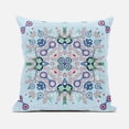 thumbnail image 4 of Paisley Leaf Geo Duo Indoor/Outdoor Pillow in Light Blue Green Red 26x26, 4 of 6