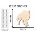 thumbnail image 2 of Unfinished Wood Fox Silhouette - Craft- up to 46" DIY 14" / 1/8", 2 of 3