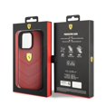 thumbnail image 2 of Ferrari Hard Case Leather Stitched Line for iphone 15 Pro 6.1" Red - FEHCP15LRDUR, 2 of 4