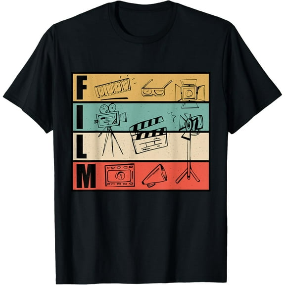 t-shirtFilmmaker And Movie Director Design For Filming Cameraman T-Shirt mens t shirt，black，women，funny，misfits，men，journey
