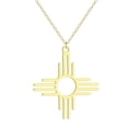 thumbnail image 3 of Mexico Zia Sun Dangle Pendant Necklace Men Women Charm Jewelry, 3 of 4