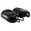 Dual-pad Dual-Seat Cushion No-nose Hornless Bike Saddle Comfortable PU Cycling Bicycle Cushion Seat with Adjustable Seat Width