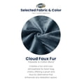 thumbnail image 2 of Ultimate Sack 6000 6-Foot Bean Bag Chair Oversized Foam Lounger, Navy Fur Cover, 2 of 7