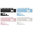 thumbnail image 3 of Osdhezcn 104Keys ABS Keycaps Russian Backlit Keycap OEM Profile for Mechanical Keyboards with Translucent Layer, 3 of 13
