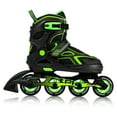thumbnail image 4 of 2PM Sports Torinx Adjustable Inline Fun Roller Skates (Unisex), Green Medium, 4 of 12