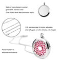 thumbnail image 3 of Stainless Steel Aromatherapy Aromatherapy Essential Oil Diffuser Necklace Sunflower Locket Pendant with 10 Replacement Felts, 3 of 9