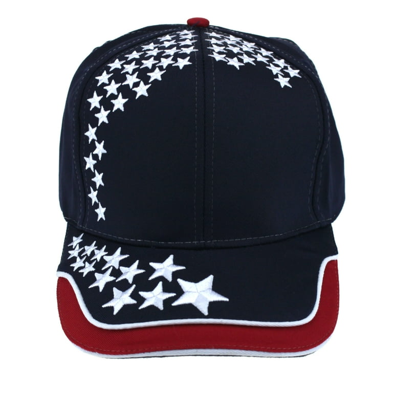 US Star Spangle American Flag Racer Cotton Baseball Cap