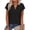 Black-A, variant on FRSASU Women's Spring Tops Summer Dressy Casual Short Sleeve V Neck Blouses Fashion Vacation Outfit Rose Gold-D