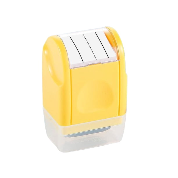 Bearachild Rodillo de sellado de línea en inglés para hojas de trabajo y cuadernos, mango de fácil agarre, estampador de tiras de escritura a Suministros de escritura y corrección amarillo