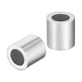thumbnail image 1 of Unique Bargains M3 Aluminum Sleeve Crimp 3mm(1/8 In) Steel Wire Rope Button Stop 100 Pcs, 1 of 4