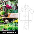 thumbnail image 4 of 2 piezas de cercas decorativas para bordes de jardín, panel de cerca decorativo para parterres, cerca de flores, adorno de cerca de jardín de plástico, 4 of 8