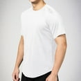 thumbnail image 3 of SSAAVKUY Men's Workout Running Shirts, Quick Dry Moisture Wicking T-Shirts, Sports Gym Athletic Short Sleeve Shirts White L, 3 of 9