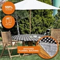 thumbnail image 4 of Sorfey Round Table Cover Fitted Picnic Tablecloth with Umbrella Hole, Black 60", 4 of 6