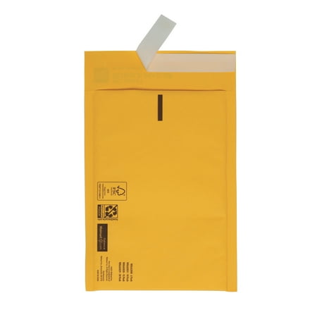 Pen+Gear Kraft Bubble Mailers, 6" x 9" (#0), Peel and Seal, 2 Count