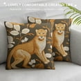 thumbnail image 3 of Nawypu  Throw Pillow Cushion Cover - Leopard Cheetah Pattern Chenille Jacquard  Luxury Modern Fashion Style Couch Sofa Pillow Cover for Living Room Bedroom, 3 of 5