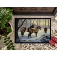 thumbnail image 3 of Horses in Snow by Daphne Baxter Doormat 18x27, 3 of 4