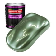 Restoration Shop Fern Green Metallic Acrylic Urethane Auto Paint - Gallon Paint Color Only, Single Stage High Gloss