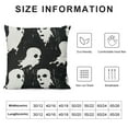 thumbnail image 5 of YINGXI Halloween Pillow Covers, Outdoor Halloween Cute Ghost Throw Pillow Covers Linen Farmhouse Vintage Halloween Decor Cushion Case Halloween Home Decor for Couch Sofa 22x22in, 5 of 5