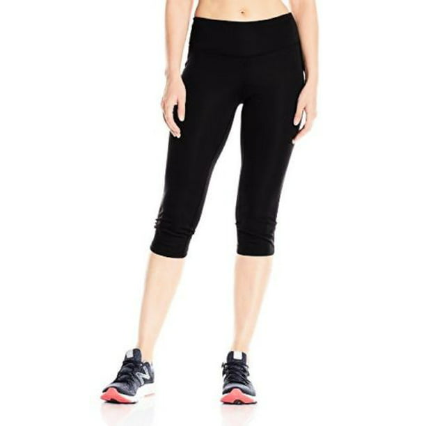 schaamte importeren letterlijk New Balance Women's Black Capri Leggings WP53853, Black, M - Walmart.com