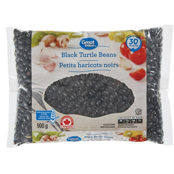 Great Value Black Turtle Beans, 900 g