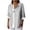White, variant on VEKDONE Womens 3/4 Sleeve Tops Striped Color Block Tunic Tops Summer Button Down V-Neck Blouse Casual Lightweight Comfy Shirts Fashion Clothes Red M