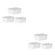 thumbnail image 4 of Billuyoard Contenedores de almacenamiento de alimentos con tapas: herméticos, sin fugas, apilables, de grado alimenticio, de plástico, color Blanco lechoso 3 piezas 2piezas, 4 of 6