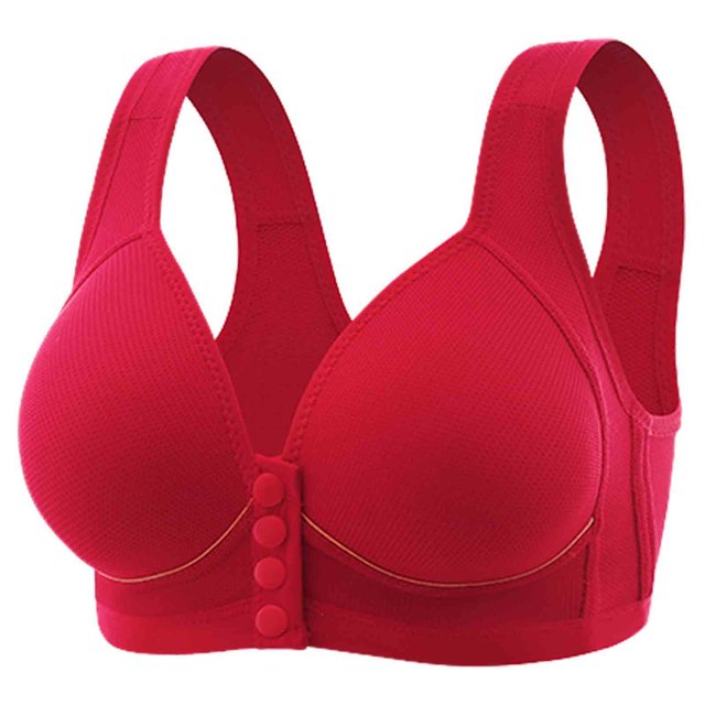 Timegard Bras for Women with Support Front Closure Full-Coverage No Underwire Comfort Everyday Bras