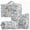 浅蓝色, variant on Women's Travel Cosmetic Bag Toiletry Bag Set Women's Quilted Toiletry Bag With Floral Pattern Make Up Bag Make Up Bag Cosmetic Bag For Women And Girls A4 Cosmeti