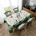 thumbnail image 4 of St.Patrick''s Day Tablecloth Rectangle/Oval 60x120in Shamrocks Green and Black Buffalo Plaid Retro Tablecloths Waterproof Table Cloth for Kitchen Indoor Outdoor Table Cover for Dining/Party Decoration, 4 of 6