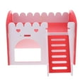 thumbnail image 2 of Cute Design Small Beds Cages Nest Pet Hamster Hedgehog Guinea  Red , 22x18x16cm, 2 of 8