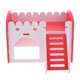 thumbnail image 2 of Castillo para animales pequeños Ideal para hámster Conejillo de indias Escondite para hámster mascota pequeña rojo, 2 of 9