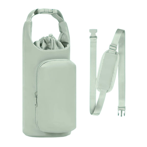 Insulated Water Bottle Sleeve with Shoulder Strap, Outdoor Sports Protective Case, Portable Cup Sleeve, Cushioned Layer, Scratch-Resistant, Lightweight, Washable