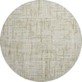 thumbnail image 2 of Addison Rugs Mayfield Premium Machine Washable Transitional Stripes Beige Round Rug, 8' x 8', 2 of 6