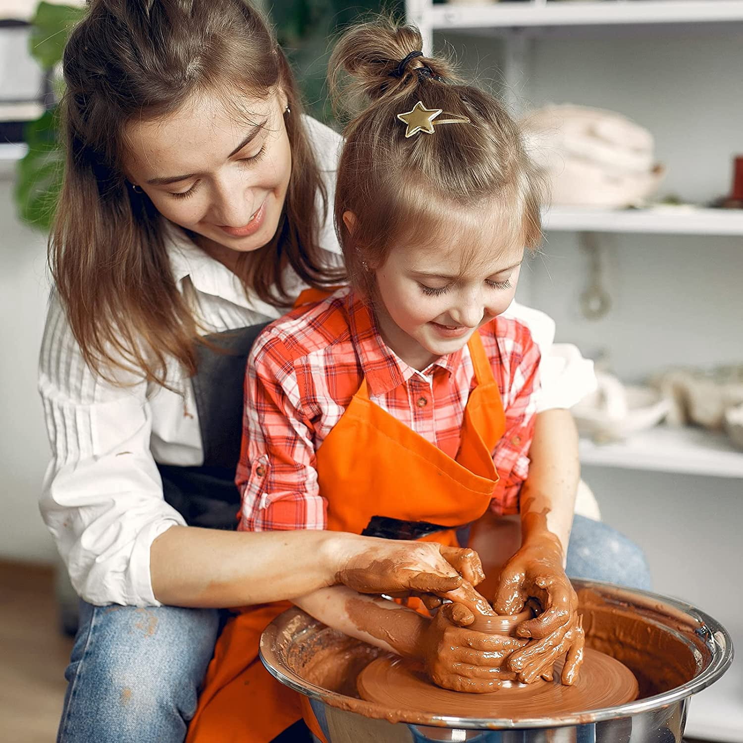 10 lbs Terra Cotta Pottery Clay - Cone 06, Ideal for Wheel Throwing, Hand Building, Firing, Sculpting, Beginners & Advanced
